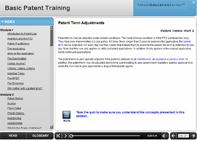 Basic Patent Training Modules