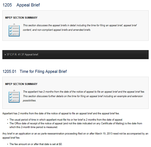 MPEP Section Summaries Plus AIA Icons